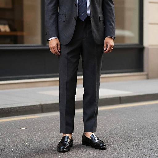 Stylish Loafers on Street Style Man