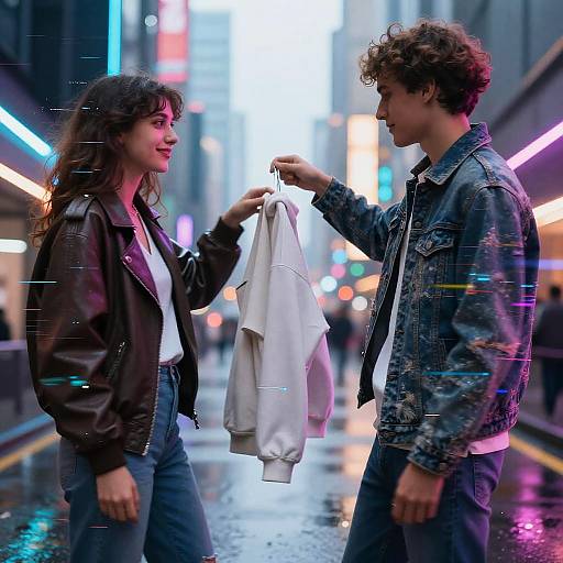 Futuristic AI Clothes Swap Concept