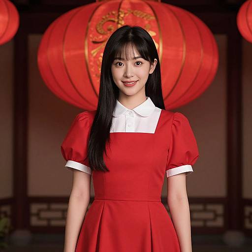 Mei Lee Red Dress Costume