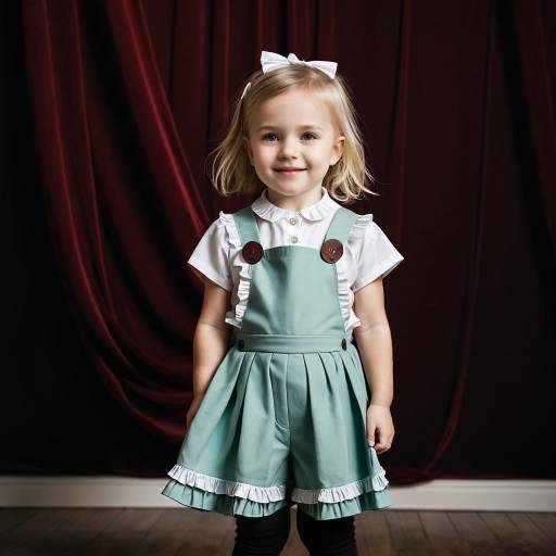 Smiling Toddler Girl in Stylish Outfit