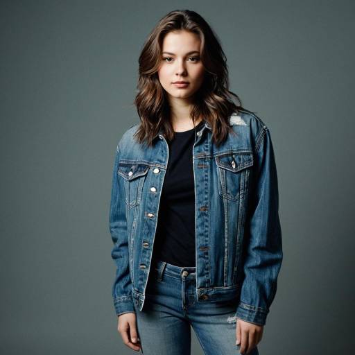 Young Woman in Denim Jacket Portrait