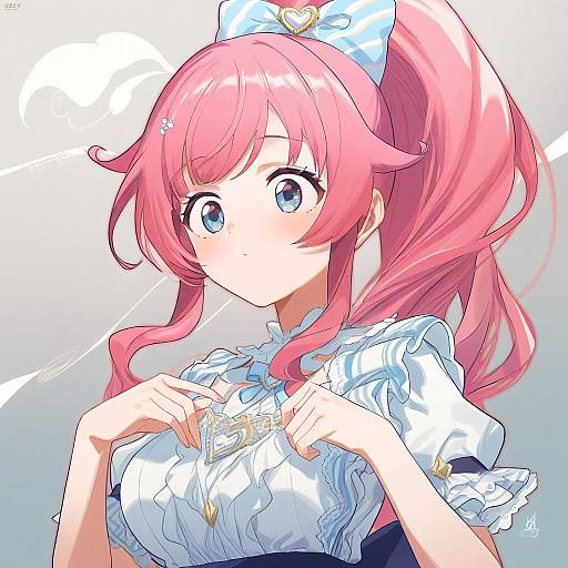 Illustration of Momoyama mirai, pretty series in the style of Aningay