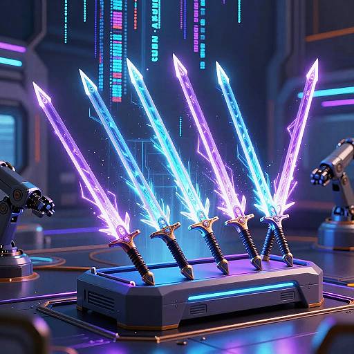 Futuristic AI Energy Sword Generator