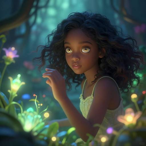 Mystical Garden Exploration with Hazel Eyes