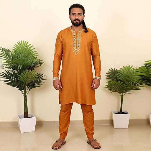 Male Toga Party Costume Indoors