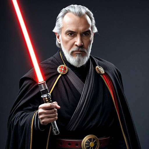 Count Dooku Cosplay with Lightsaber