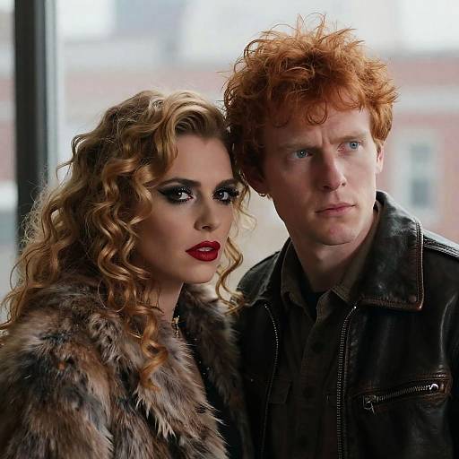 Intense Portrait of Couple by Window