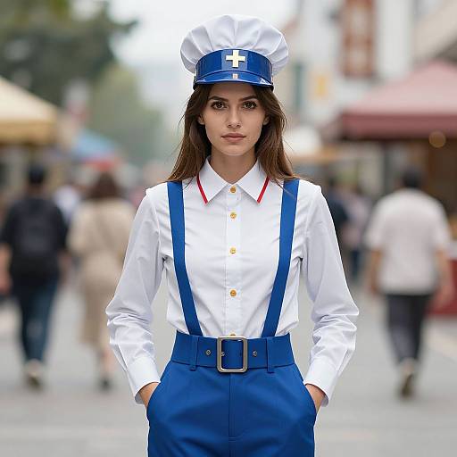 Realistic Candy Inventor Woman Portrait