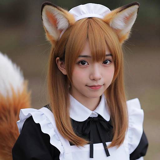 Ultra-Realistic Senko-San Maid Portrait