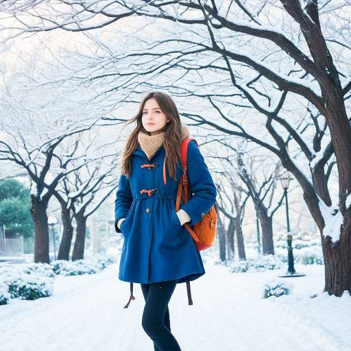 Elegant Winter Girl in Ghibli Style Elegant Winter Girl in Ghibli Style
