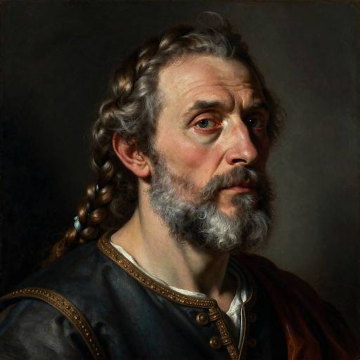 Baroque Elder with Surreal Dreamscape