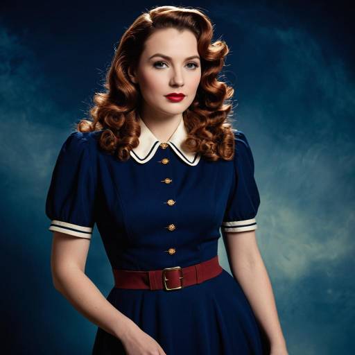 1940s Vintage Evelyn Ross Cosplay Costume