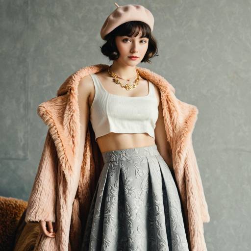 Chic Vintage Woman in Soft Lighting
