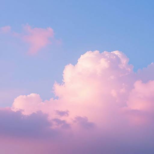 Dreamy Pastel Cloudscape Serenity