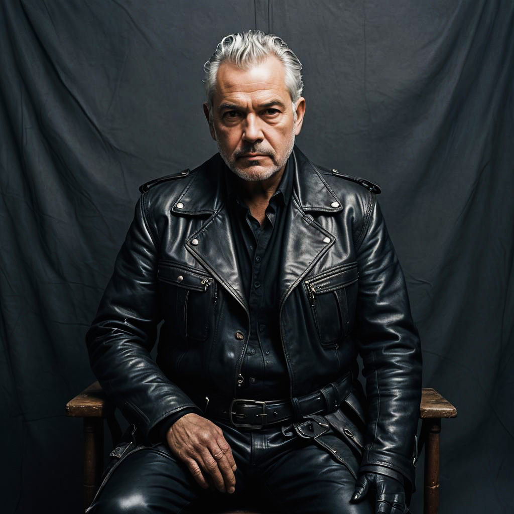 Grumpy Old Leather Enthusiast Photoshoot