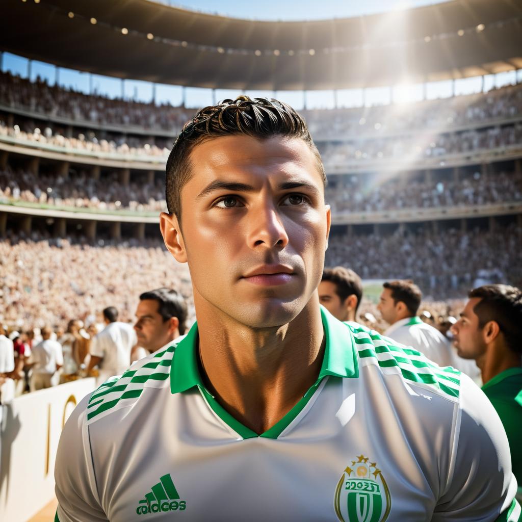 Natural Portrait of Cristiano Ronaldo in Coliseum