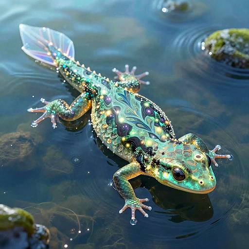 Magical Water Lizard Pokémon