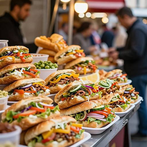 Vibrant Bocadillos Street Food Scene