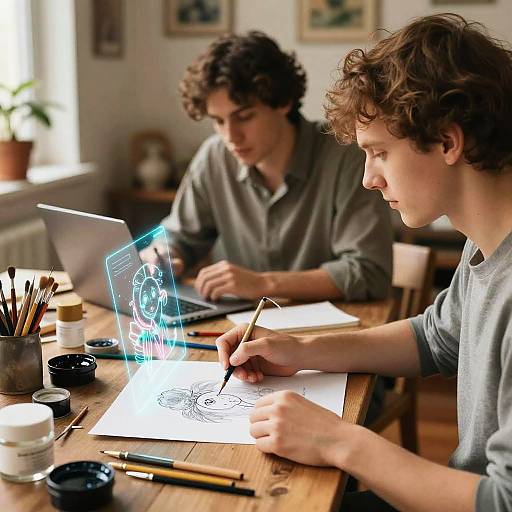 AI and Traditional Art Fusion Tools