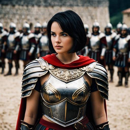Roman Female Warrior in Armor
