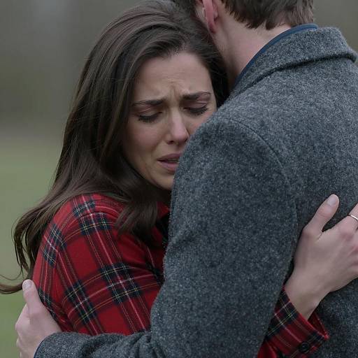 Emotional Embrace in Nature's Hues