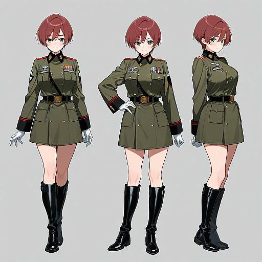 Military Uniform Female Reference Sheet