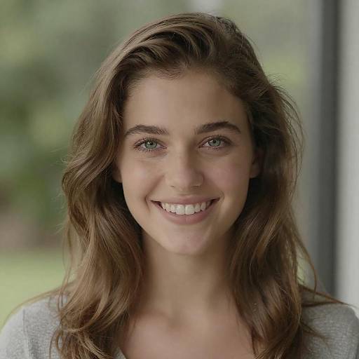 Smiling Young Woman in Natural Light