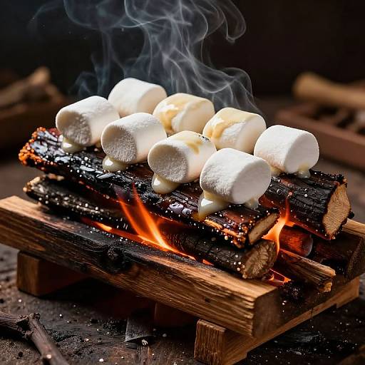 Gooey Marshmallow Campfire Bark