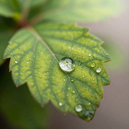 Sparkling Dewdrop Macro Photography
