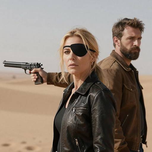 Intense Desert Encounter: A Bold Standoff