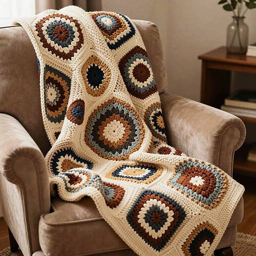 Cozy AI Crochet Pattern Scene