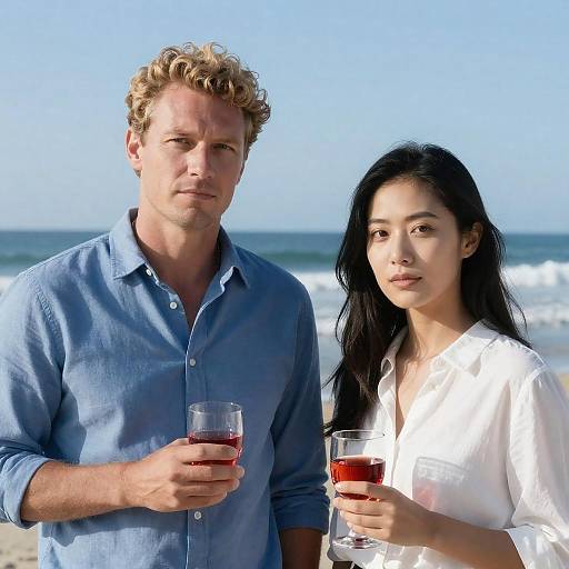 Romantic Beach Portrait by the Ocean