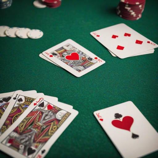 Macro Shot of Royal Flush on Poker Table