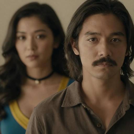 Dynamic Movie Poster Photograph of Two Figures