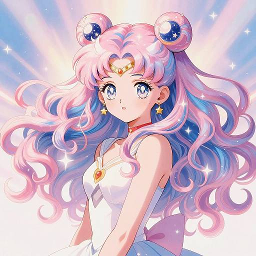 Magical Girl Pastel Hair Curls