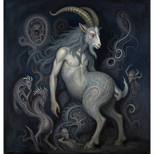 Dark Folklore Satyr Illustration