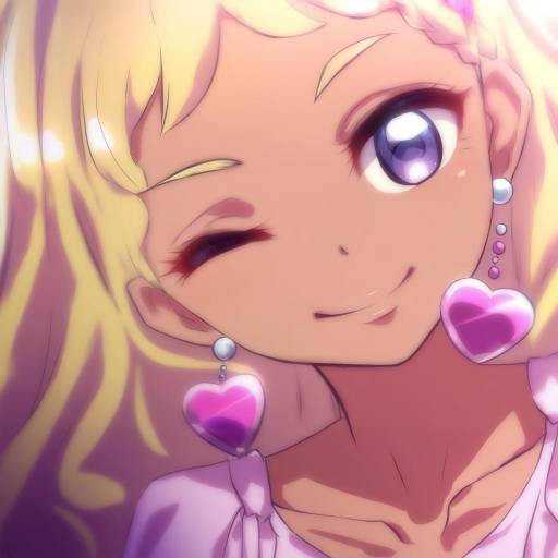 Illustration of Amamiya elena, precure in the style of Yamada (gotyui)