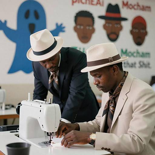 African-American Tailors with Ghostly Motif