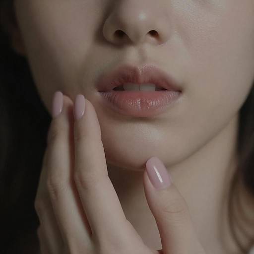 Sensual Close-Up of a Woman's Face