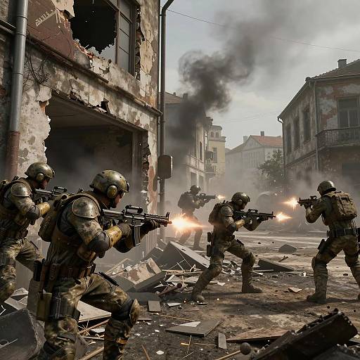 Defensive Last Stand in War-Torn City