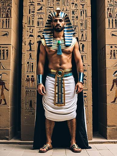 Modern Egyptian Cosplay Full-Body Portrait