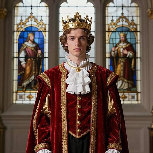 Regal Portrait of Prince Edward Costume