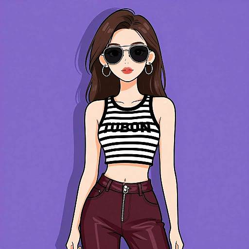 Stylish Woman in Streetwear Outfit