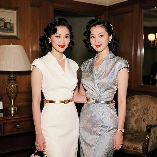 Vintage 1940s Dommy Mommys in Parlor