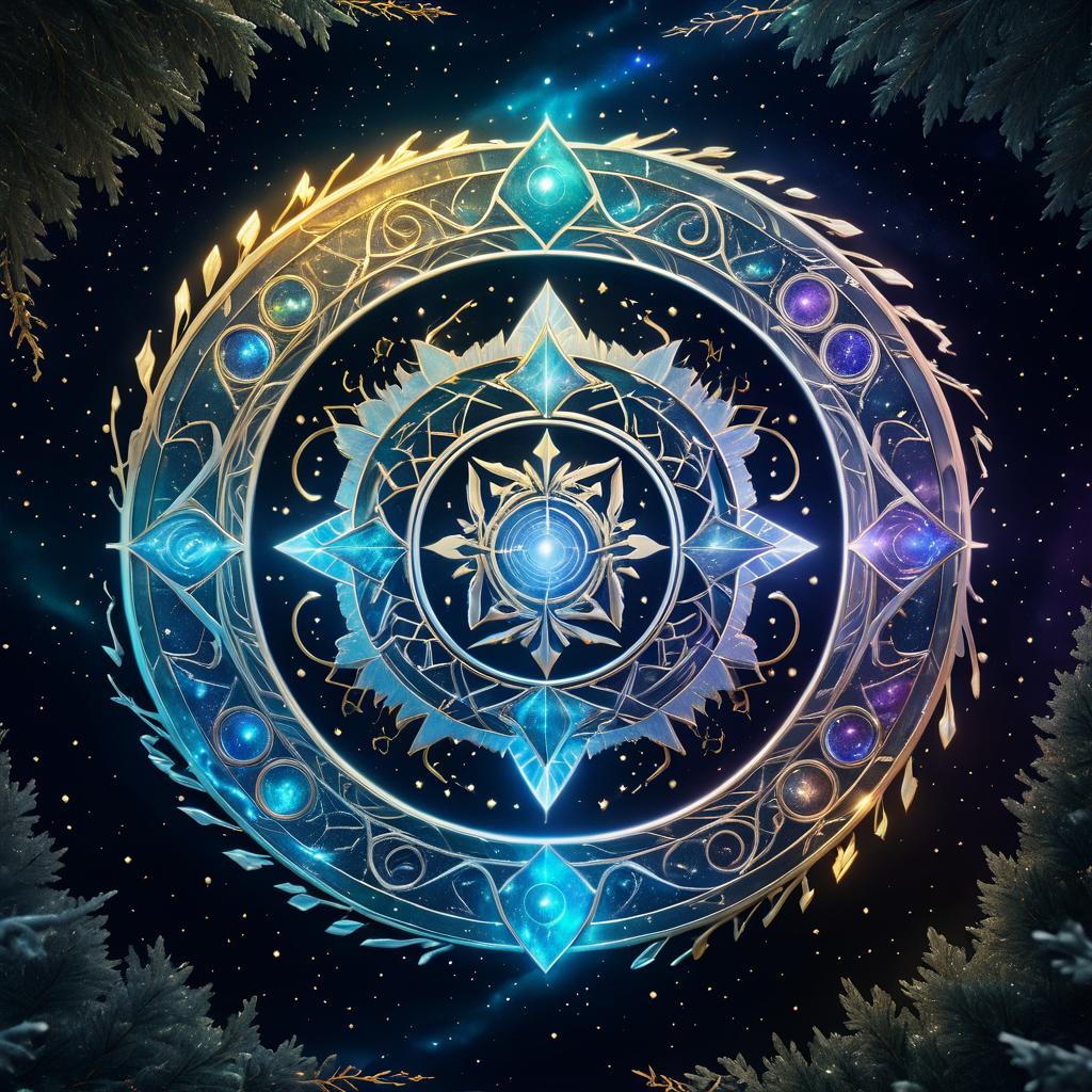 Cosmic Rune Stone in Liquid Metal Vortex