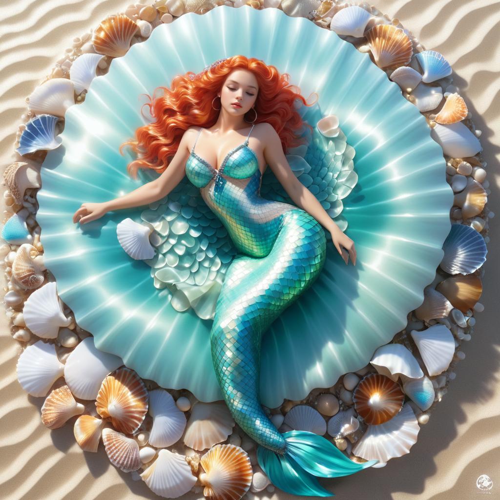 Stunning Mermaid Digital Portrait Art