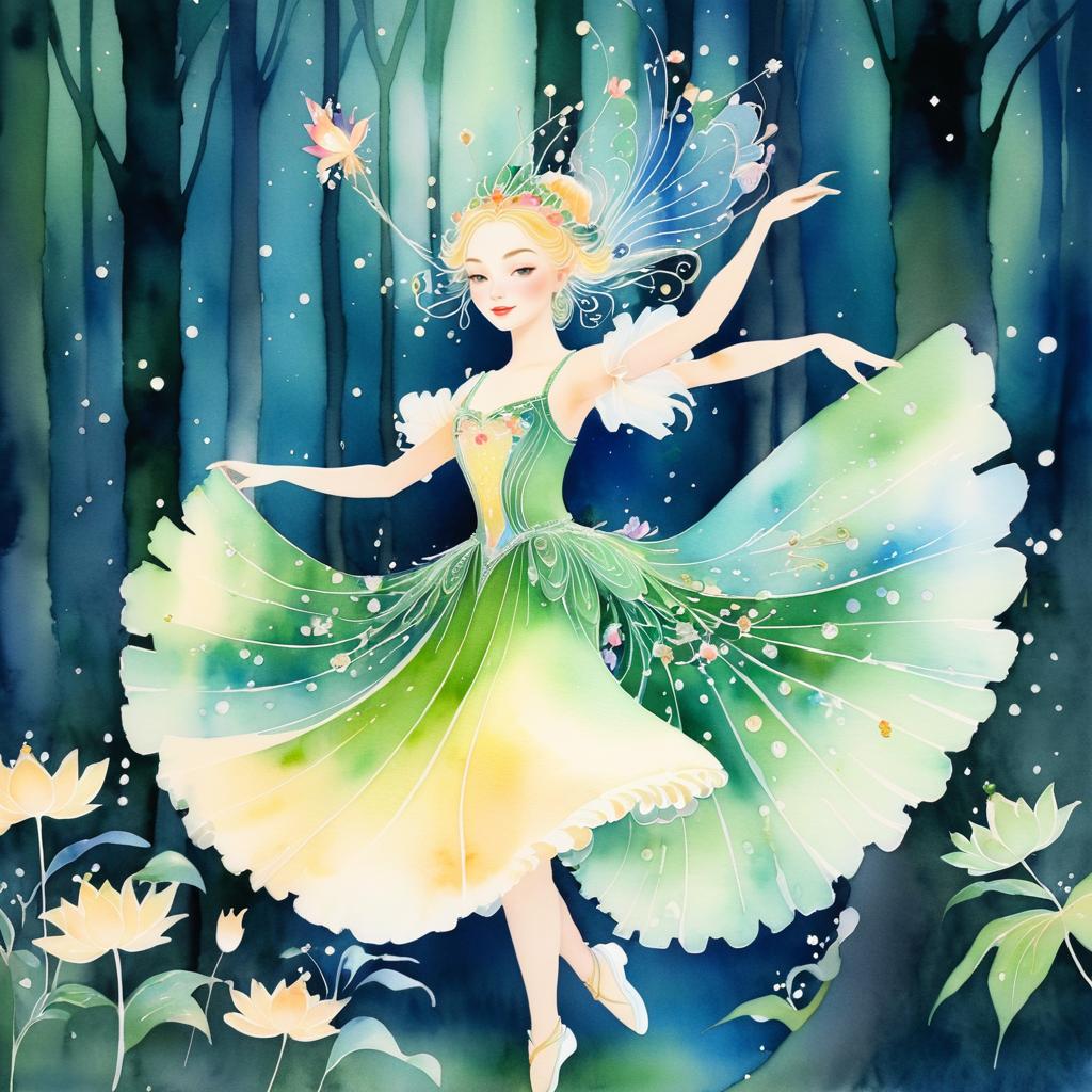 Whimsical Fairy in Enchanted Forest