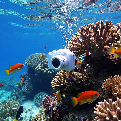 Underwater Coral Reef Camera Scene