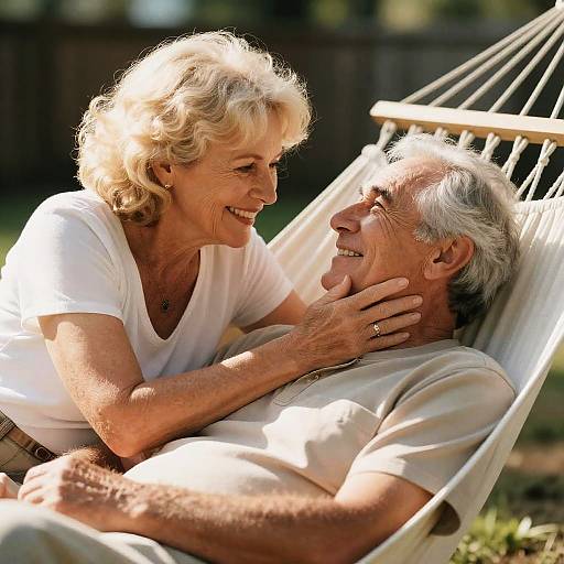 Intimate Moment in a Hammock