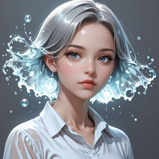Dapper Youth with Platinum Hair Portrait